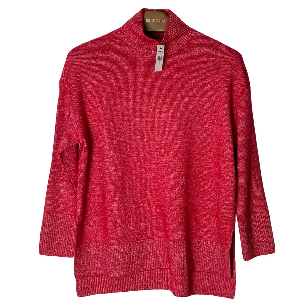 New Express Sweater Women’s Medium Red Mock Neck